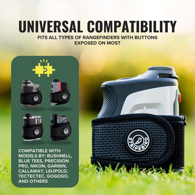 Stripebird - 2.0 Slim Golf Magnetic Rangefinder Strap (Black - Form Fitting & No Buckle Strap) - Golf Range Finder Magnetic Strap - Range Finder Golf Magnetic - Image 5